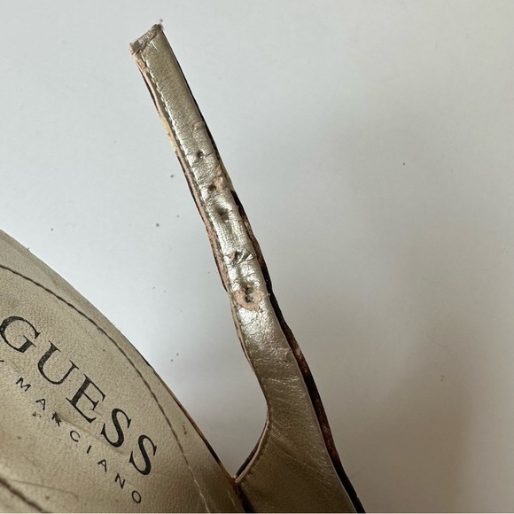 🟢 Guess By Marciano Leopard Print Pointed Toe Sling Back - US 7.5 - CLEARANCE - Picture 6 of 14